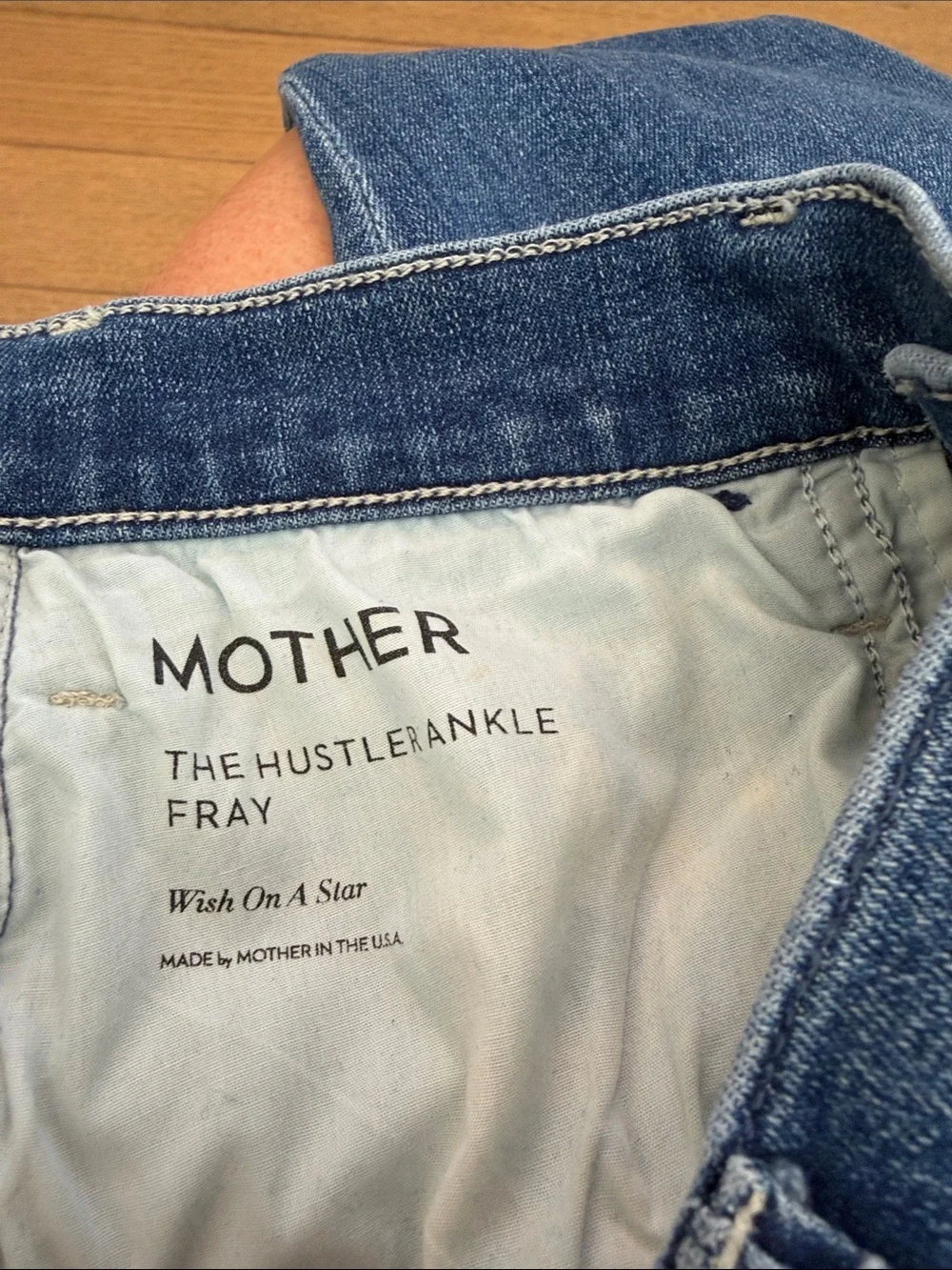 MOTHER The Hustler Ankle Fray Size 30
